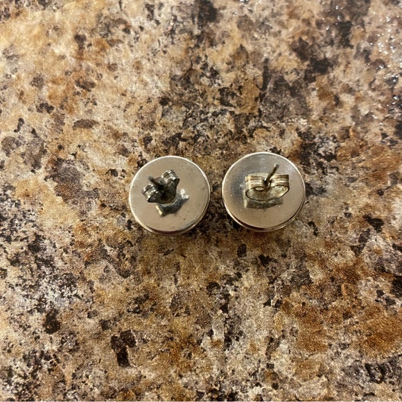 Glass anchor earrings - Picture 3 of 4